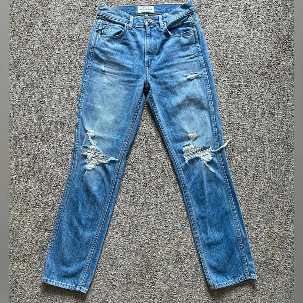 Slvrlake Virginia Slim distressed jeans size 26 EUC